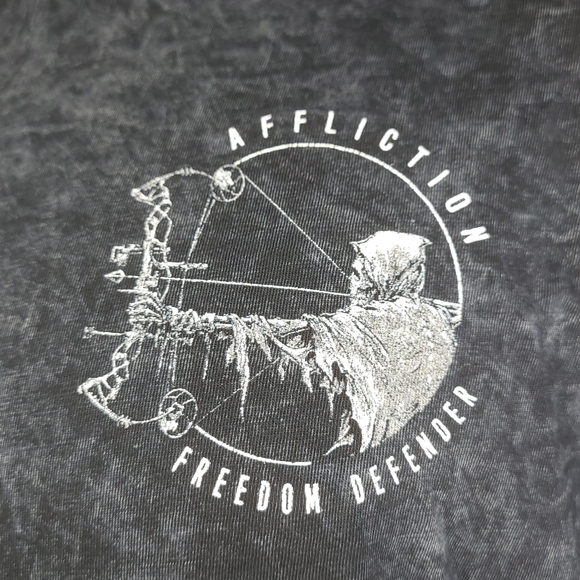 Affliction Men's Grim Reaper Short Sleeve Graphic T-shirt- Size: L -Black - NWOT - Picture 7 of 10
